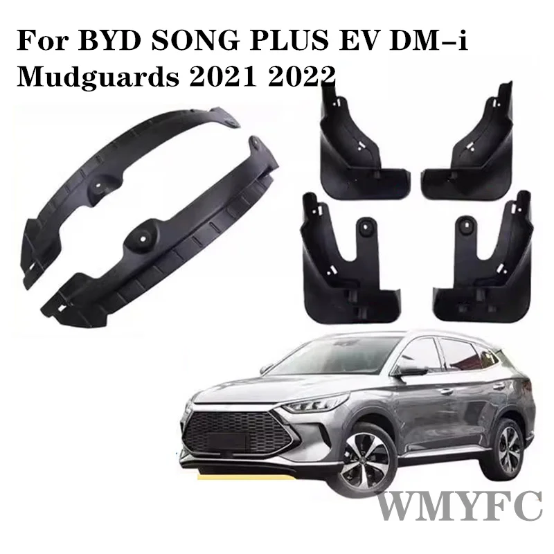 

Mud Flaps Splash Guard Mudguards MudFlaps Front Rear Fender Auto Styline Car For BYD SONG PLUS DM-i EV 2021 2022