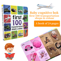 First 100 Transportation, Shape & Colour Learning Cards for Babies