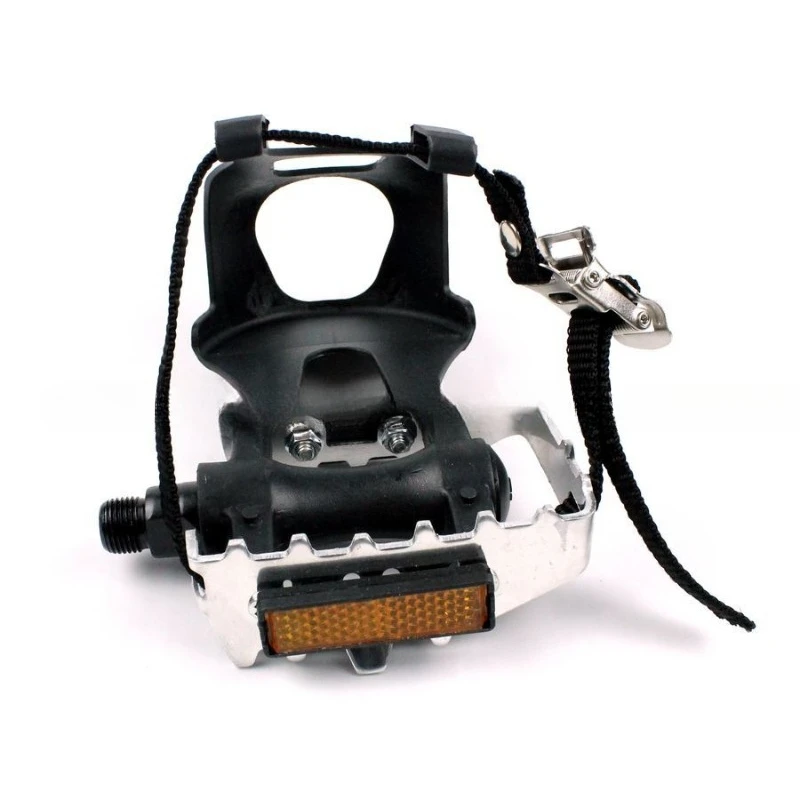 Bicycle with dog mouth pedal board riding mountain bike pedal pedal strap dead fly strap nylon accessories