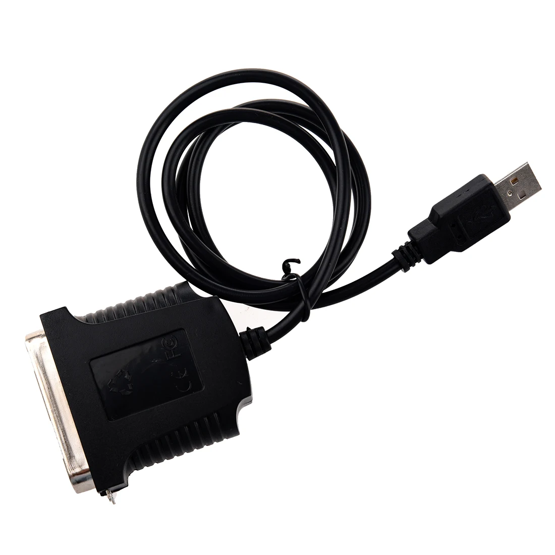 Cable de conversión macho de 36 pines con puerto paralelo para impresora USB YO Negro