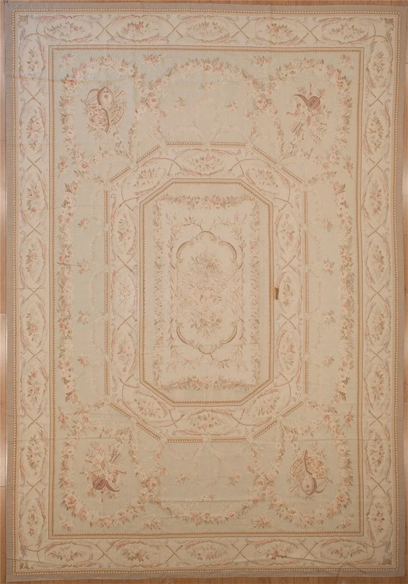 Handmade wool rug 100% wool hand-woven classical court living room round decoration