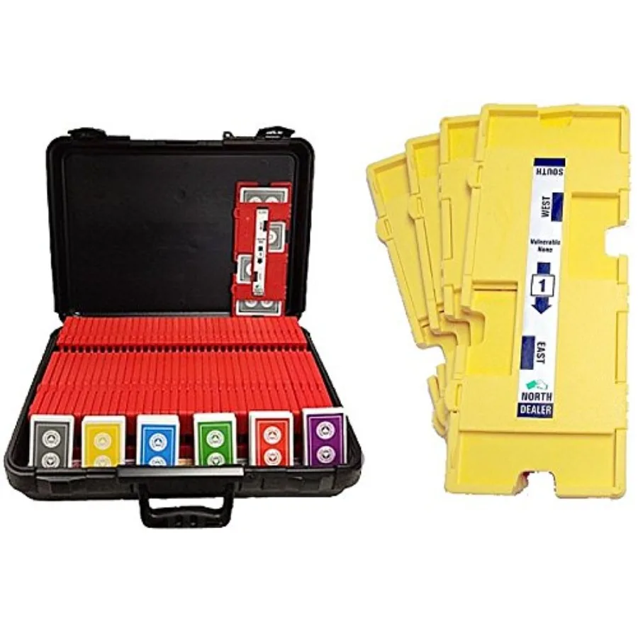 

36 ImperialPlus Duplicate Boards 36 Decks ACBL Cards Carrying Case for Bridge Tournament Play in Competitive Settings with Dura