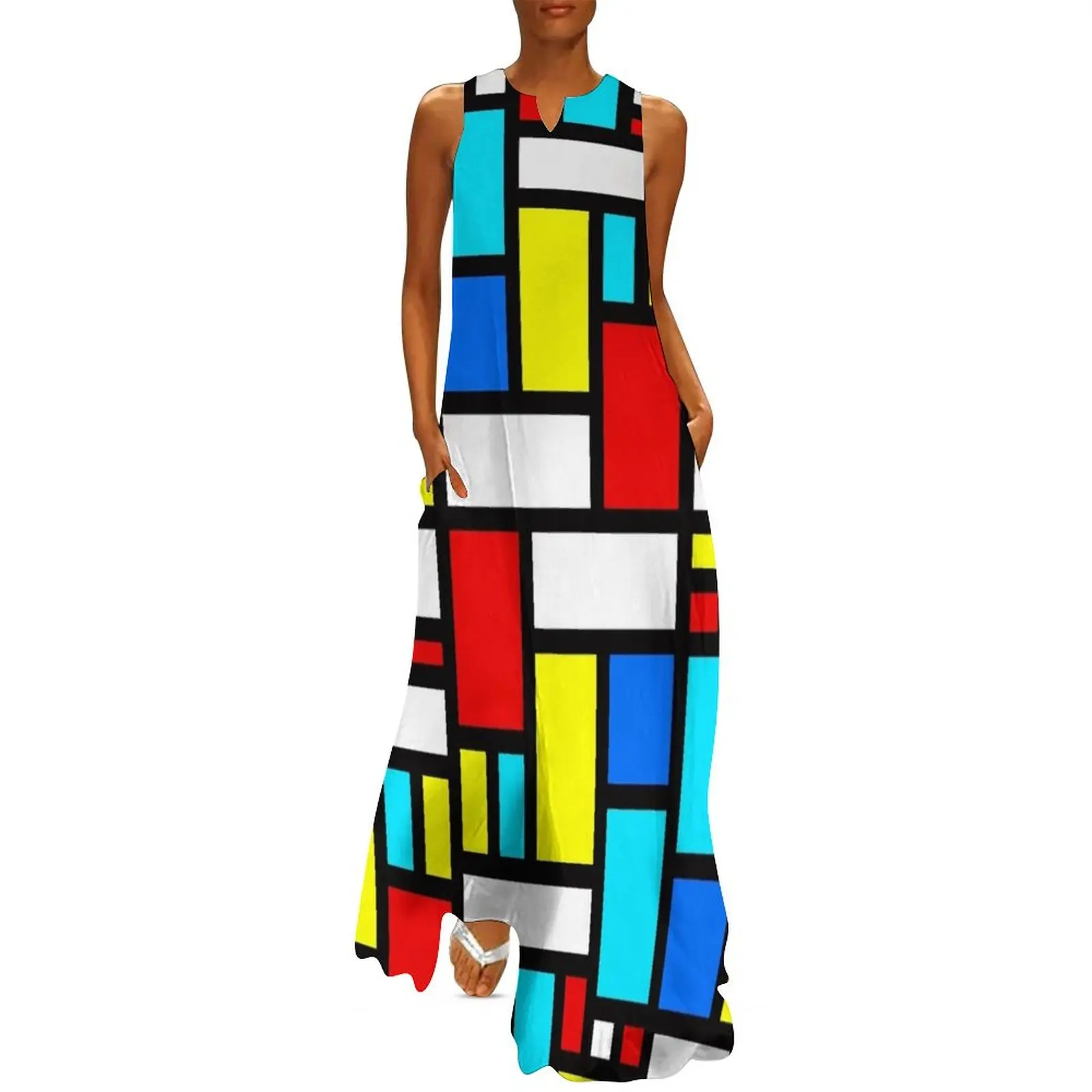 

Bauhaus-esque Mid Century Modern 4 Long Dress clothes elegant dresses for women Dress