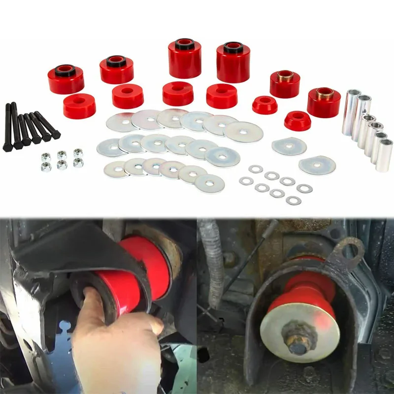 

4.4123R Body Mount Bushing Set Kit Fit For 1980-1998 Ford F150 F250 F350 2WD 4WD (Pcs/Set )