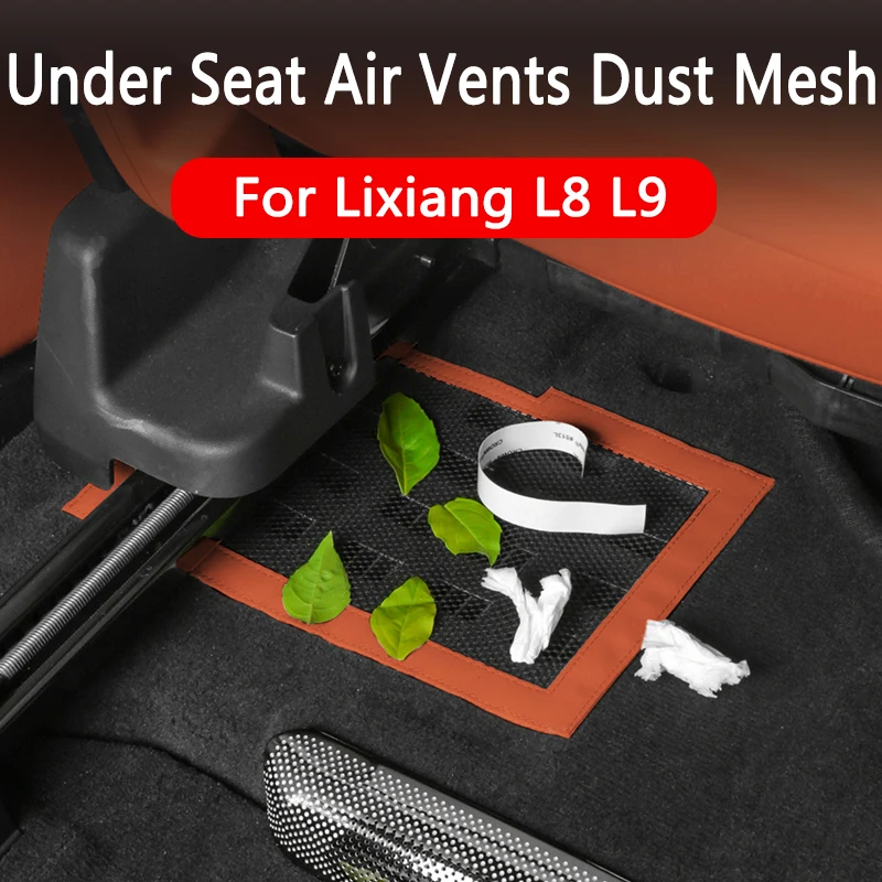 Dust Net Under Car Seat for Li Lixiang L9 L8 L7 L6 Leading Ideal Prevent Blockage Protect Air Outlet Screen Interior Accessories