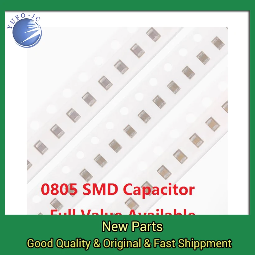 200PCS 0805 100NF 150NF 220NF 330NF 470NF 1UF 50V 104 154 224 334 474 105 K/M/Z 0.1/0.15/0.22/0.33/0.47/UF Ceramic Capacitor Kit