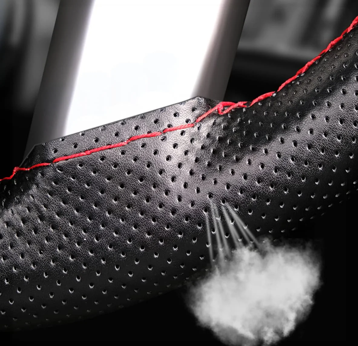 Кожаный чехол на руль автомобиля для Subaru Impreza, спойлер forester XV Legacy B4 Outback Sti Tribeca Wrx Brz