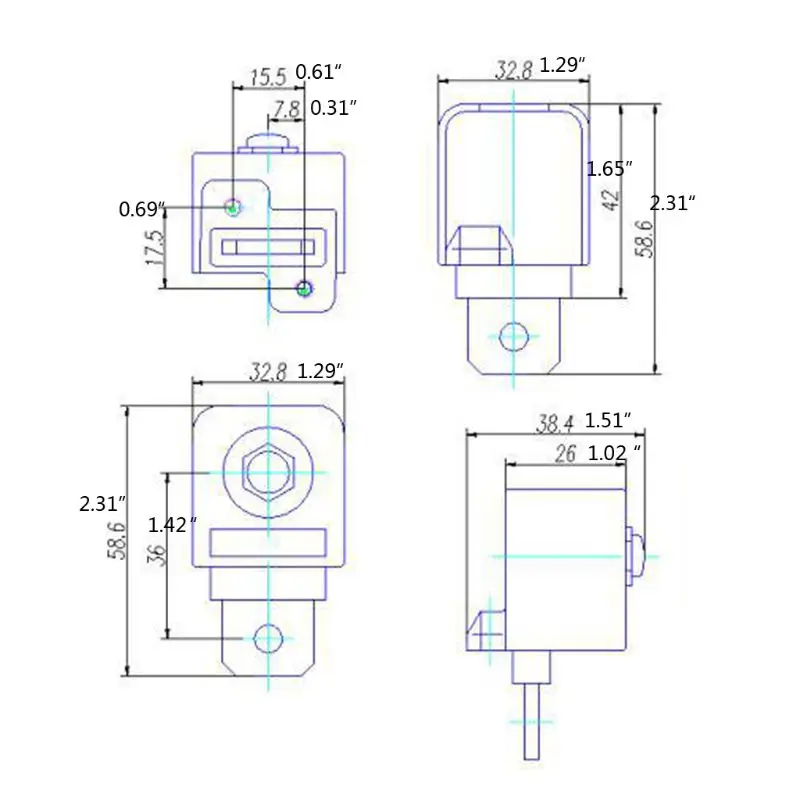 Pure Copper Square Binding Post, Conector do terminal do amplificador 300A, Substituição e durável, Pacote 2