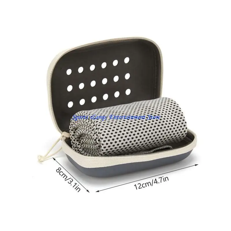 منشفة التبريد الرياضية G7NF الرياضية مع مربع تخزين لليوغا ، الرياضة