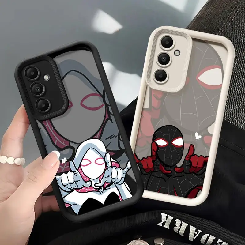 Marvel Trendy Gwen SpiderMan Phone case for Samsung Galaxy A55 A52 A33 cases A24 A15 A12 A23 A22 5G A54 A52s A53 A14 funda Cover