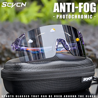 SCVCN Outdoor Anti Fog Photochromic Sunglasses Men Road Anti-fog Cycling Glasses Bicycle Women Bike MTB UV400 Sports Eyewear