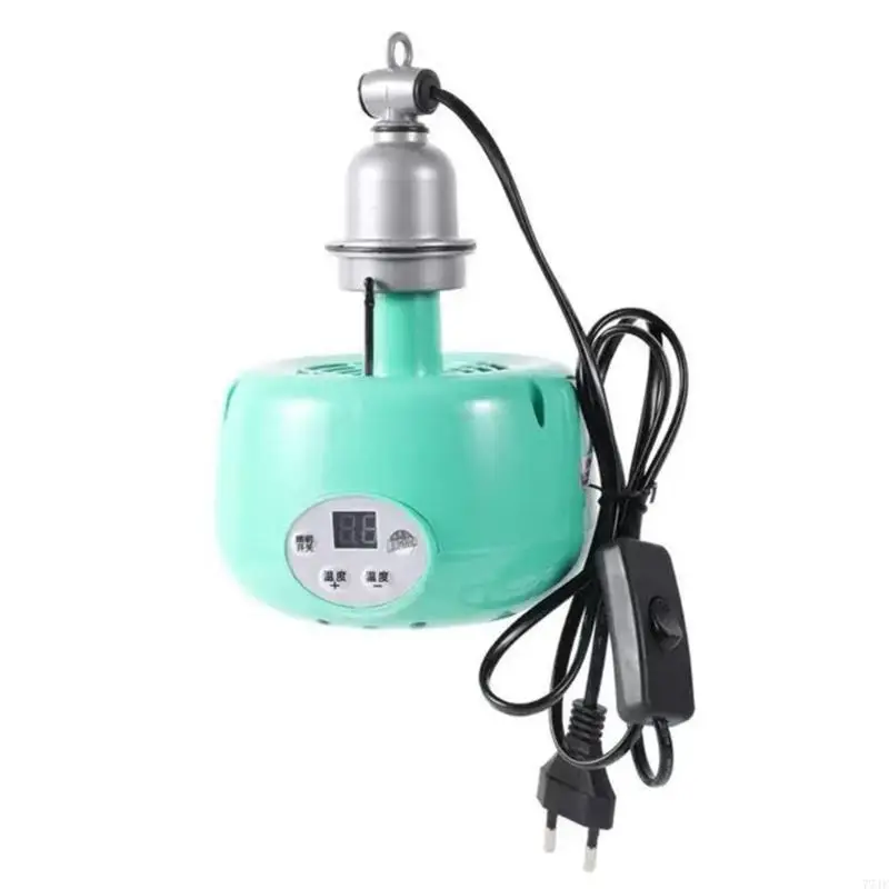 

77JF Reptiles Box Heater with LED Light Automatic Temperature Control Heating Lamp