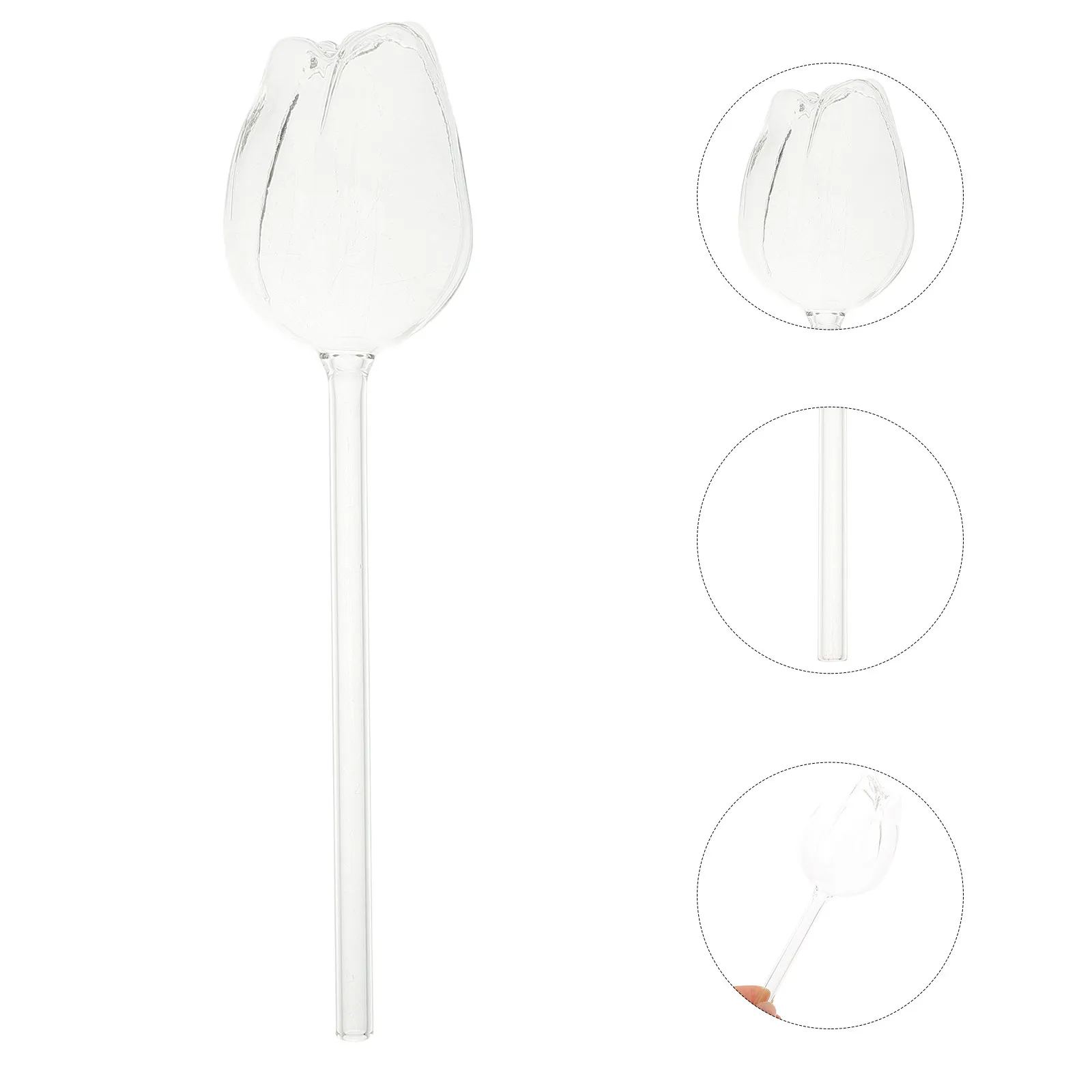 Self-Watering Plant Globes for Indoor Outdoor Pots, Rose Glass, Heat-Resistant & Durable, 2-Pack