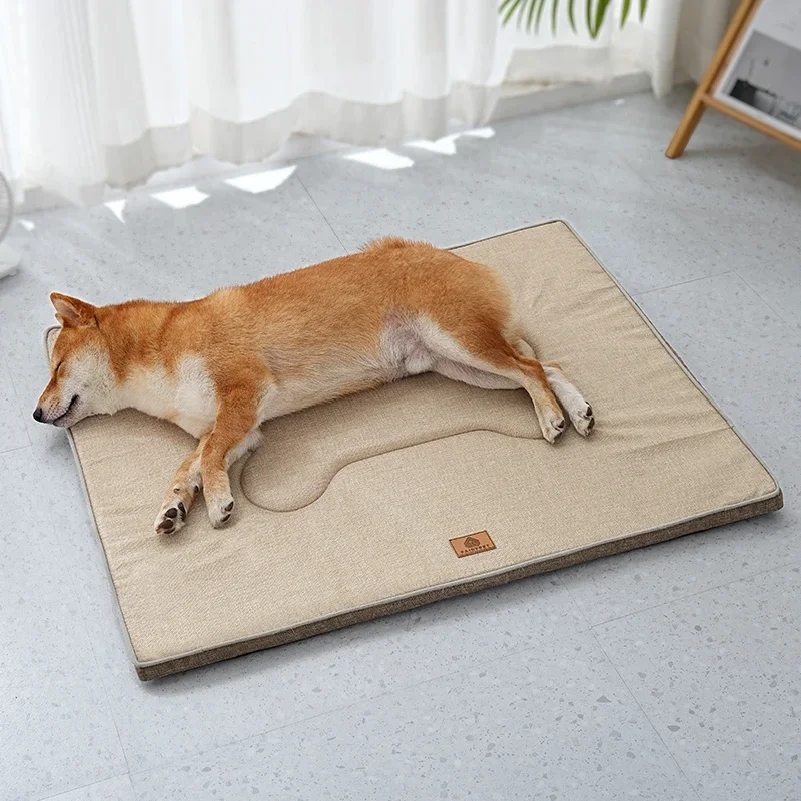 

Winter Washable Dog Bed Reversible Dog Crate Pad Soft Fluffy Pet Kennel Beds Dog Sleeping Mattress for Large Medium Small Dogs