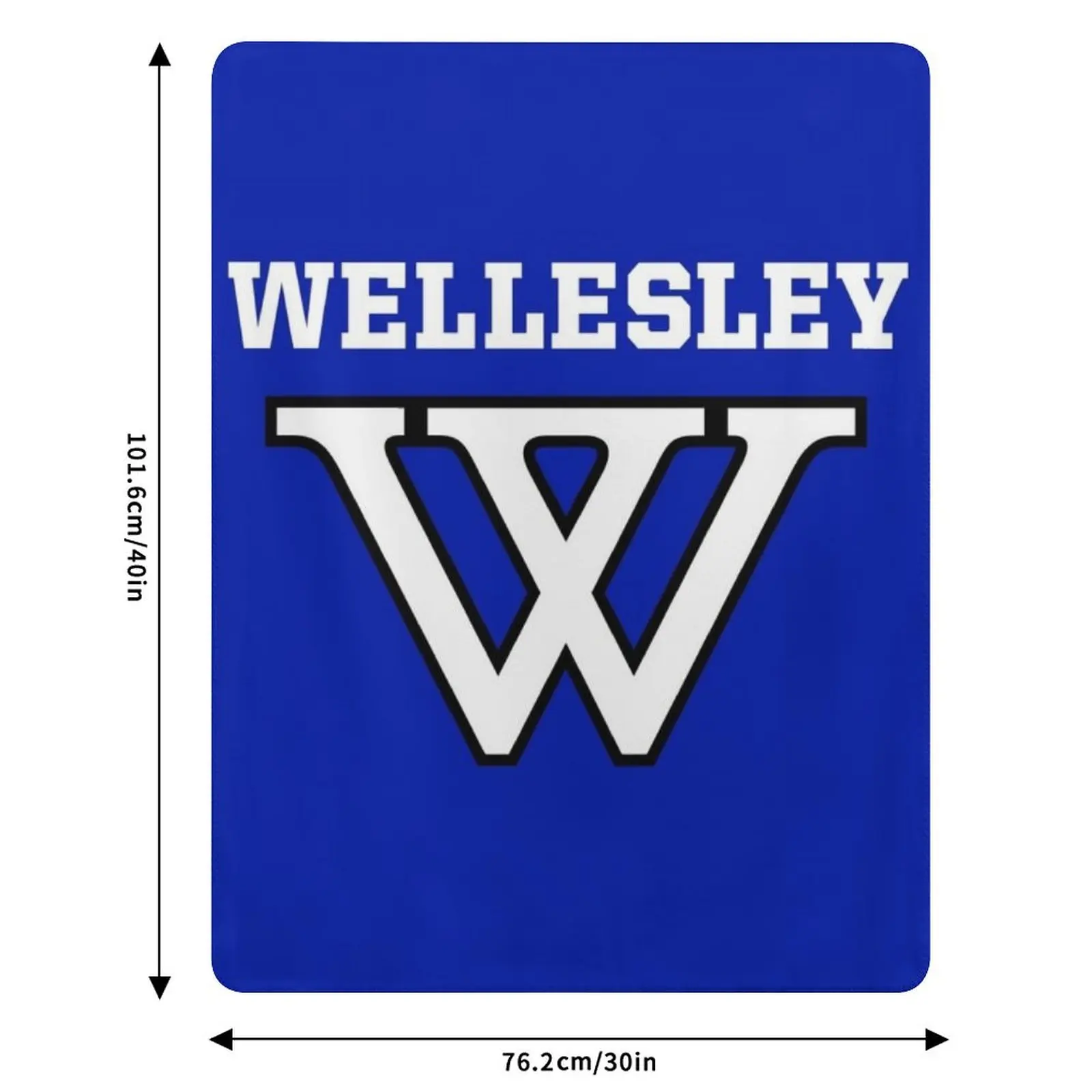 Wellesley College Throw Blanket Cozy Warm Blanket for Bed Room Decor