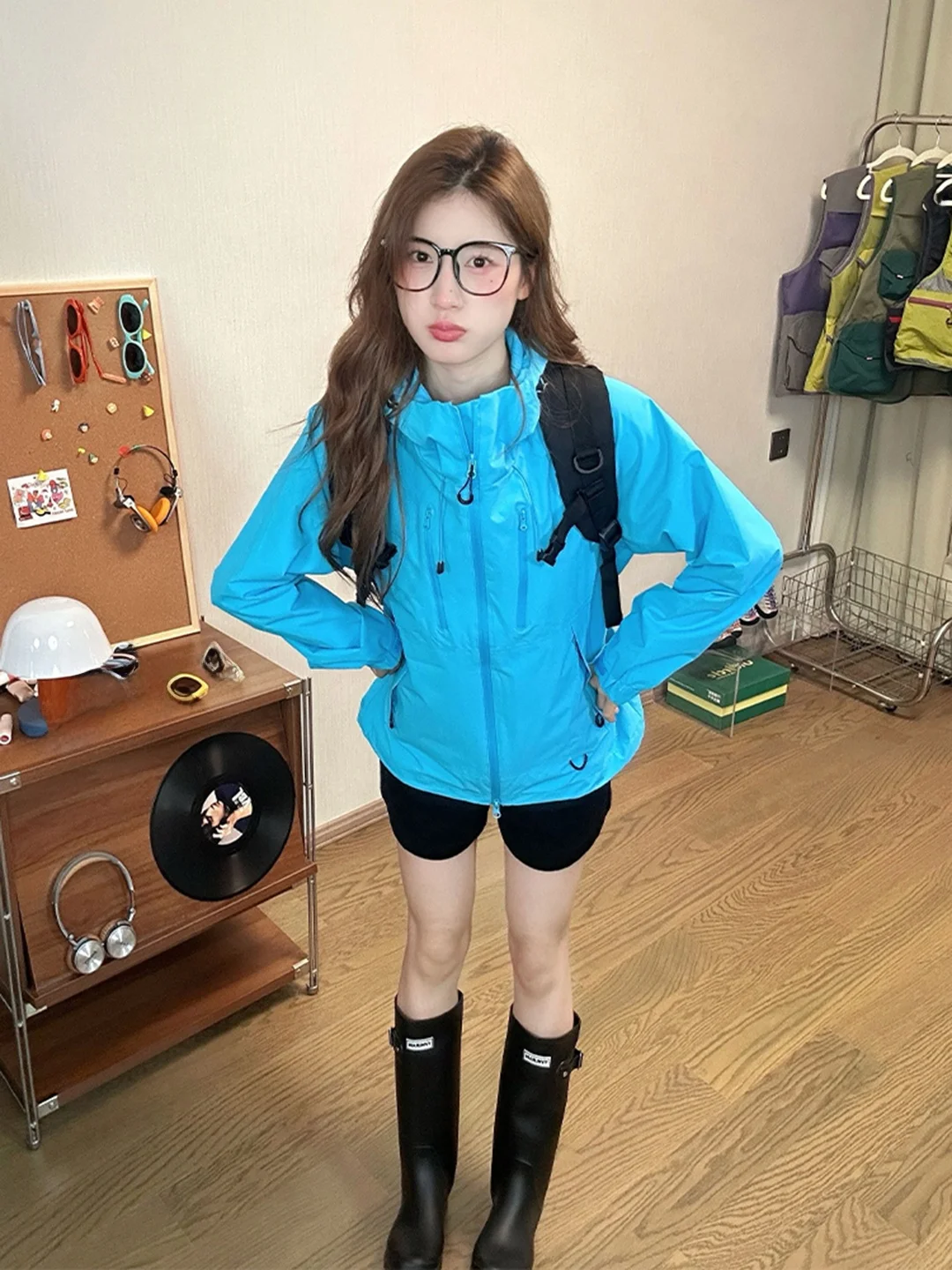 Chaqueta con Capucha Dopne para Mujer, Chaqueta de Otoño para Viajes al Aire Libre, Escalada, Equitación Americana, Ropa Exterior de Alta Gama, Protección Solar a la Moda