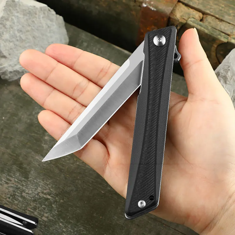 Folding Knife Outdoor Knife Mini Carry D2 Pocket Knife Defense Field Tactical M390 Knife Camping Portable Fruit Knife