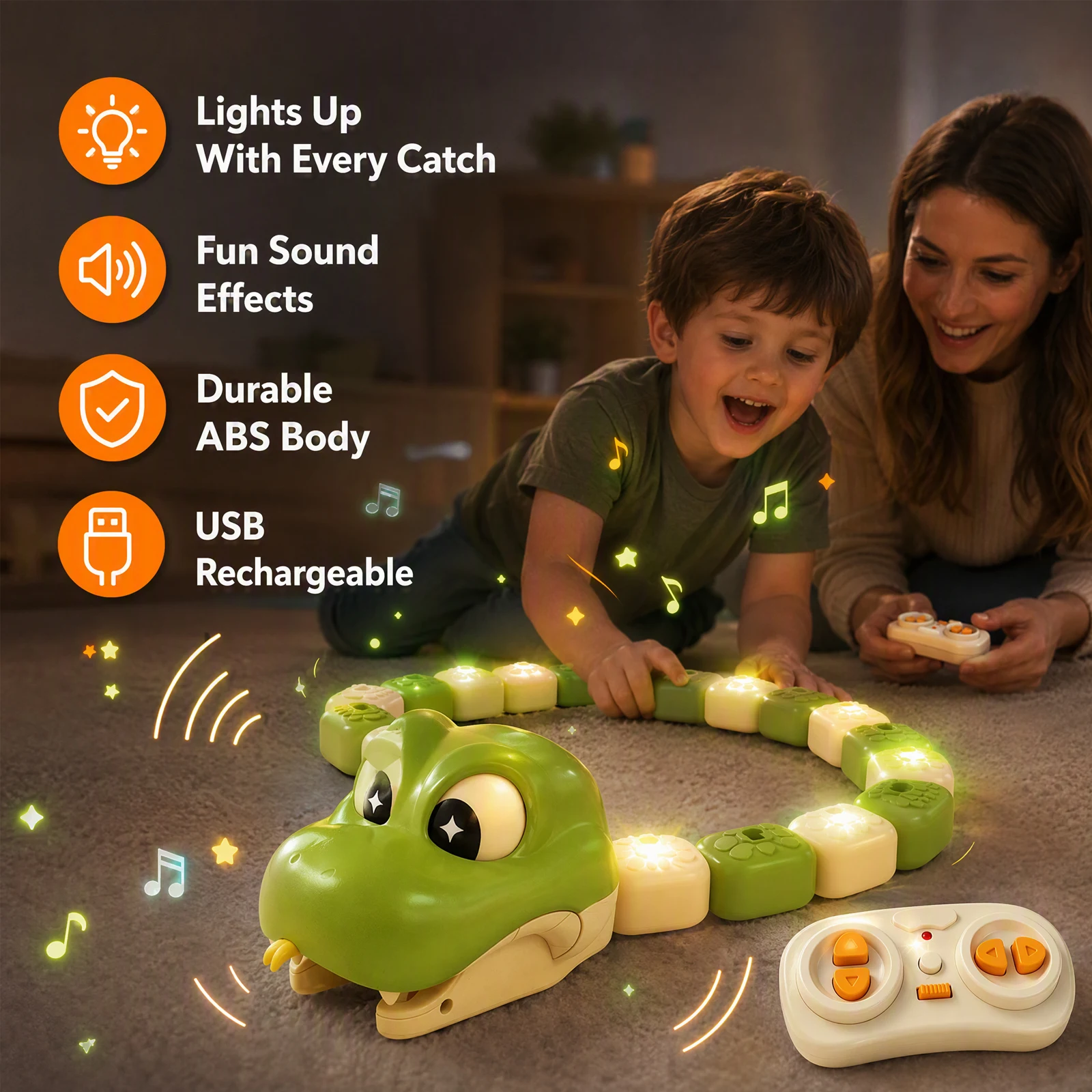 Remote Control Magnetic Snake - Board Game Go 评论和价格