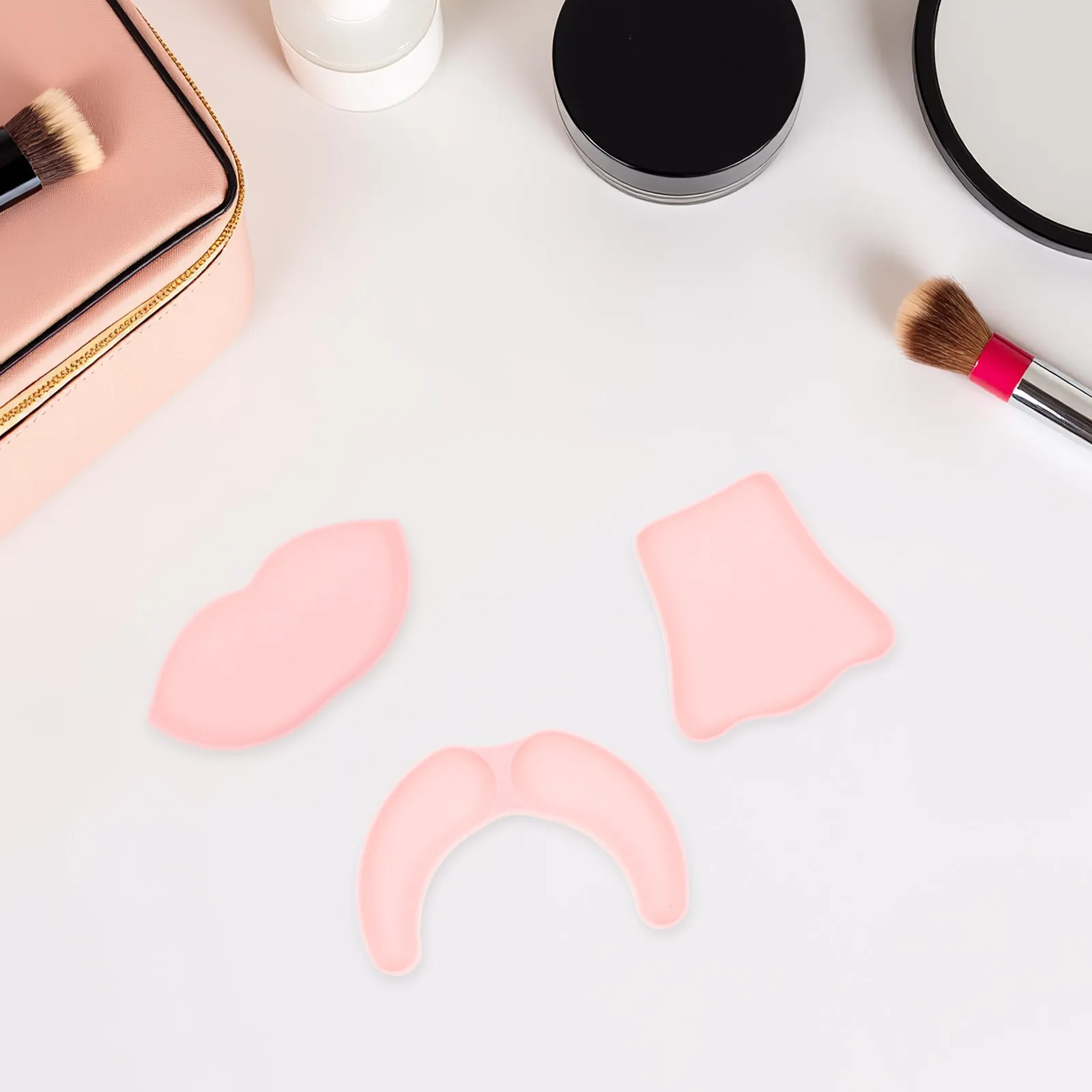 4Sets Plastic Facial Mask Mold Tray Reusable Jelly Mud Mask Mold Kit Easy Store Home Beauty Tool Masks Making Kit