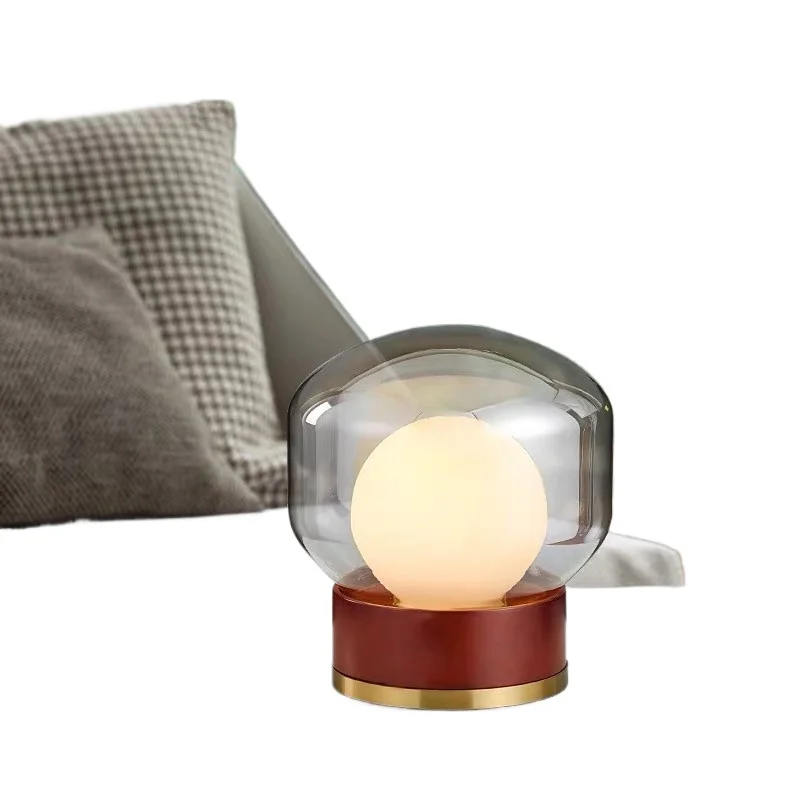 

Nordic creative solid wood study desk lamp, decorative desk lamp