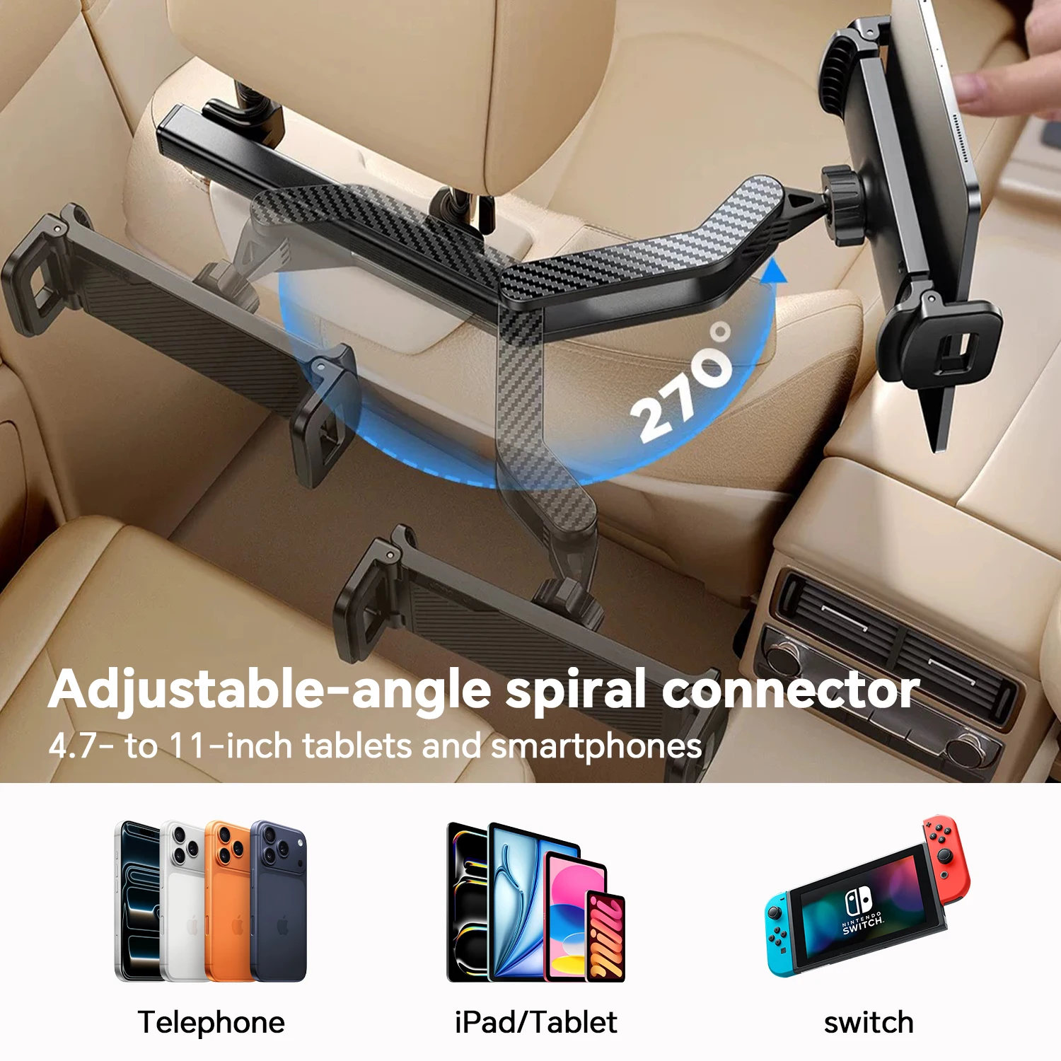 Upgraded Telescopic Car Rear P - Toddler Tablet Accessories ulasan dan harga
