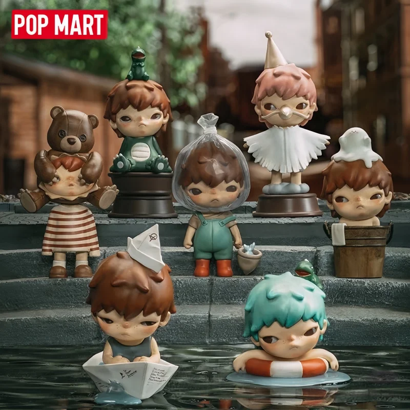 

POP MART Оригинальная серия Hirono Small Mischievous: Коллекционная фигурка-сюрприз Ono, настольные украшения, игрушки-сюрпризы, подарки