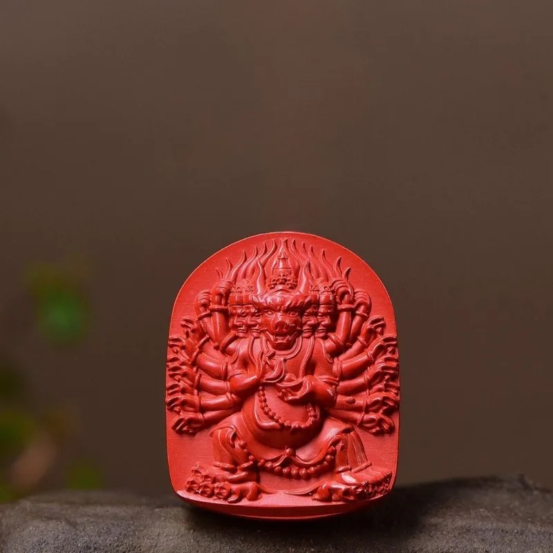 High-Content Red Sand [Yamantaka Buddha Pendant] Calm the Nerves and Calm down