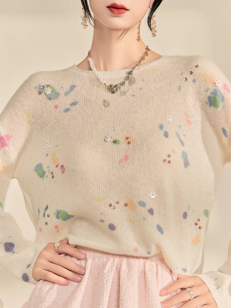 

Весенний вязаный свитер-худи на одно плечо, приталенный, мягкий, уютный, в стиле кэжуал, для ранней осени, новинка, женский, свободный крой, размер L