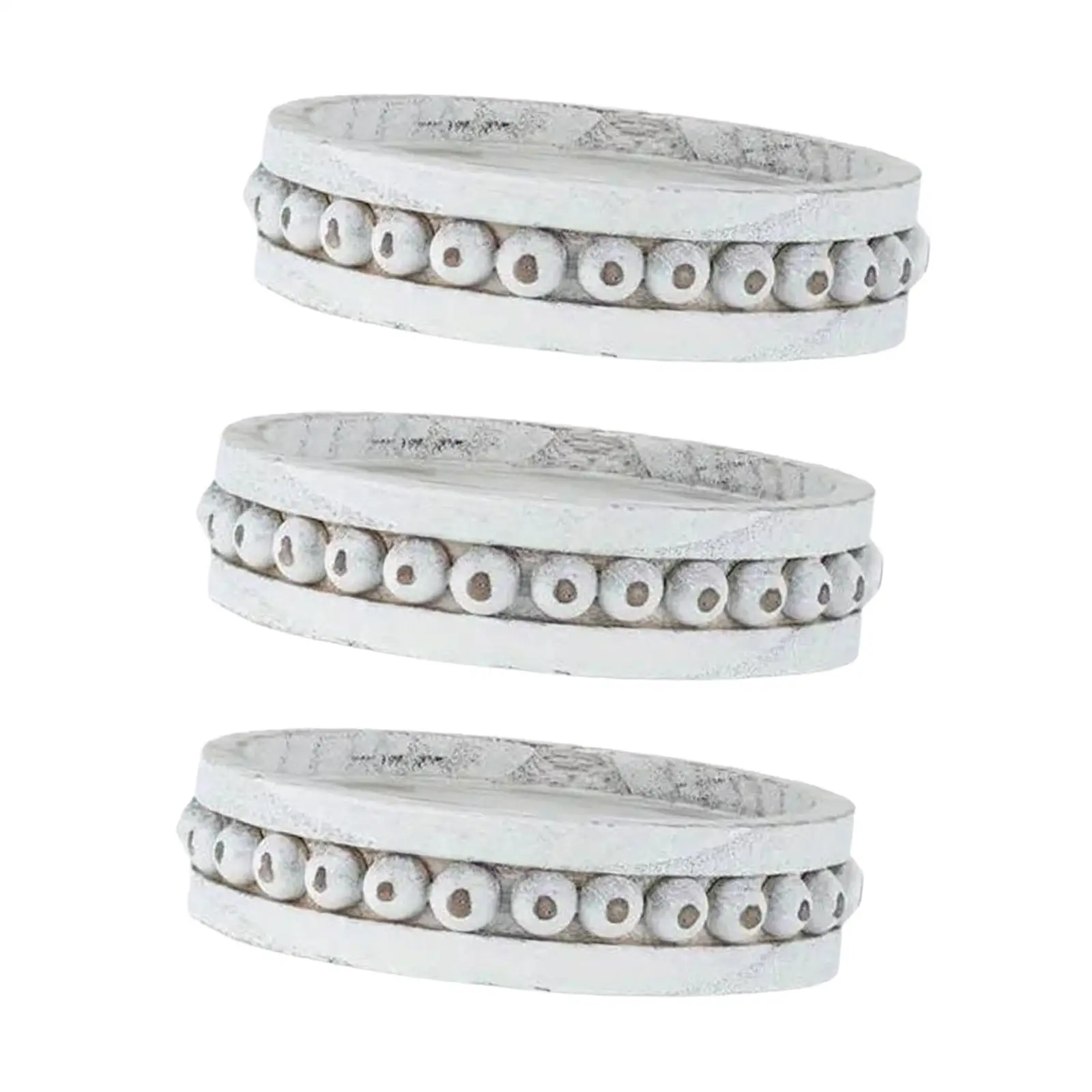 

3 шт., круглый подсвечник, декоративный поднос для свечей из бисера, деревянная тарелка, подсвечник для журнального столика, камина, домашний декор