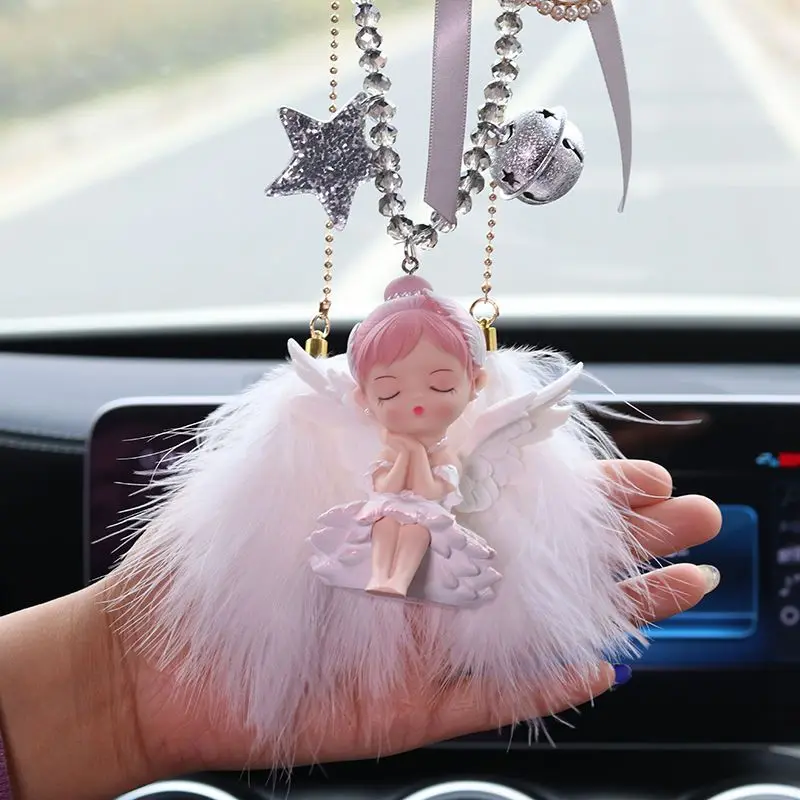 

Car Pendent Feather Small Pendents DIY Rearview Mirror Hanging Pendant Interior Decoration Ornament Accessories For Women X241