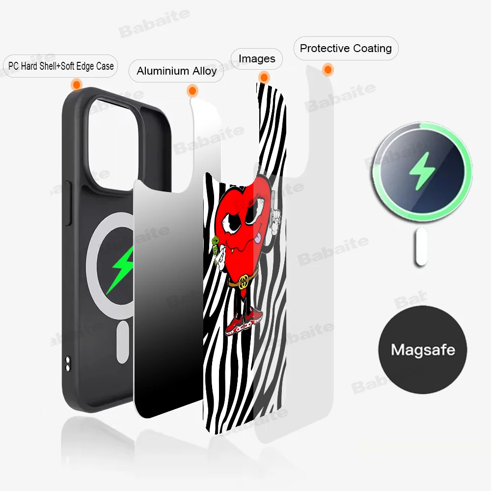 Love M-Mafia La M-Mafia Del Amor Phone Case Magnetic Case For iPhone 16 14 13 15 Pro Max Plus For Magsafe Wireless Charge Cover