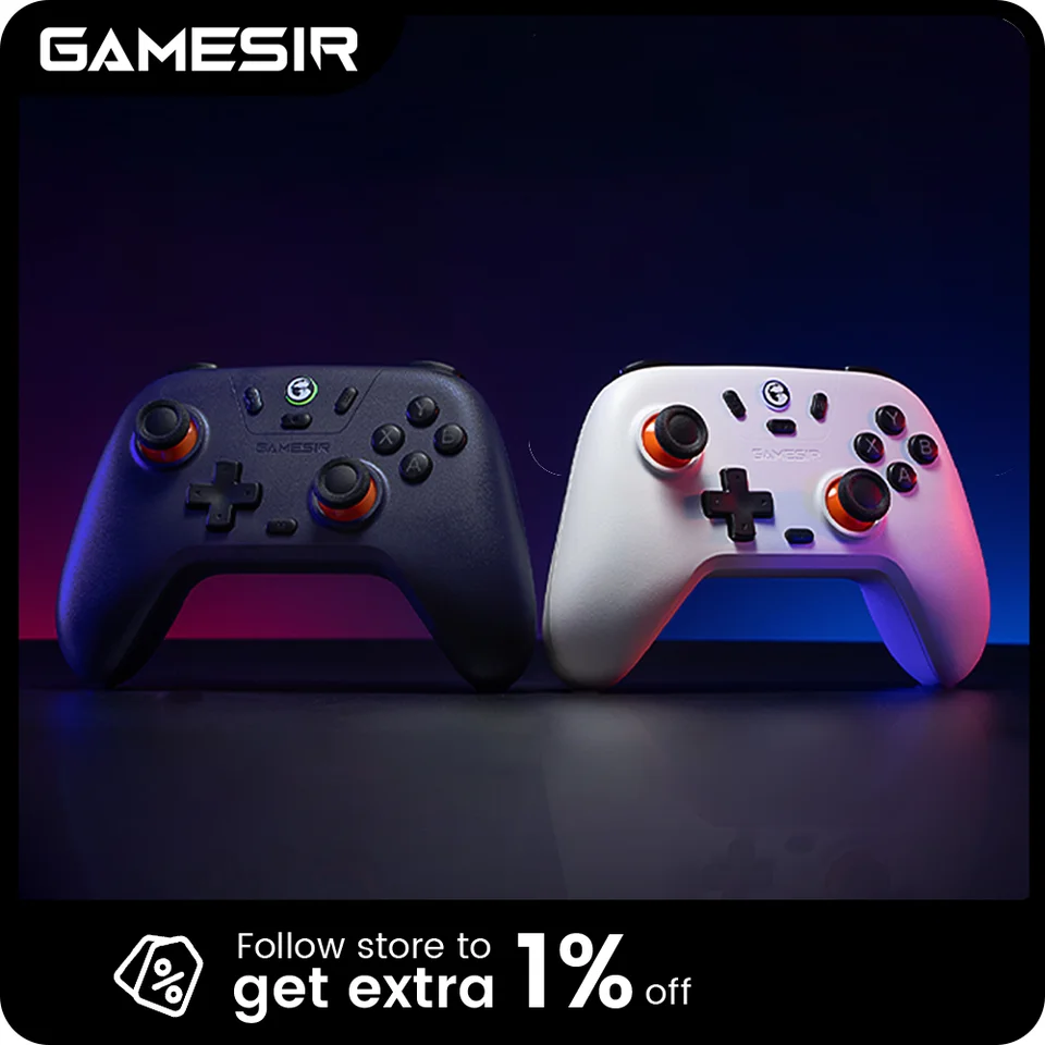 GameSir Nova Lite Gamepad inalámbrico controlador de juegos para Switch, Android, iOS, PC y juegos de Steam con joystick Hall Effect