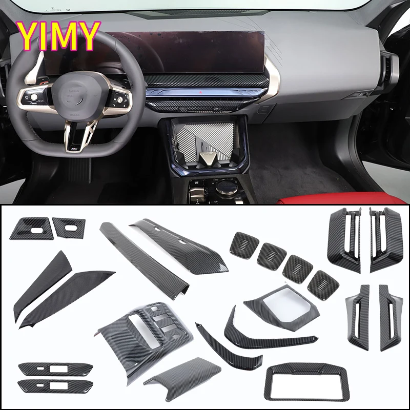 

ABS Plastic Kit Interior Central Control Gear Decorative Panel Sticker Suitable for BMW X3 G45 2005+ LHD