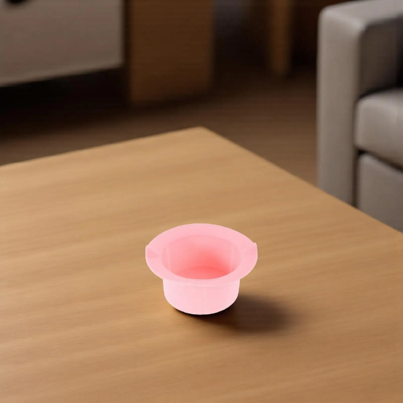 Silicone Wax Melting Bowl Non-Stick Heat-Resistant Pot Reusable Wax Bean Warmer Pink for Professional Salon Home Use