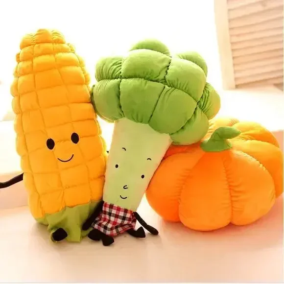 

60cm Plush Toys Lovely Creative Vegetable Pillow Doll Cushions Sofa Pillows Pumpkin Corn Cute Doll Birthday Gifts
