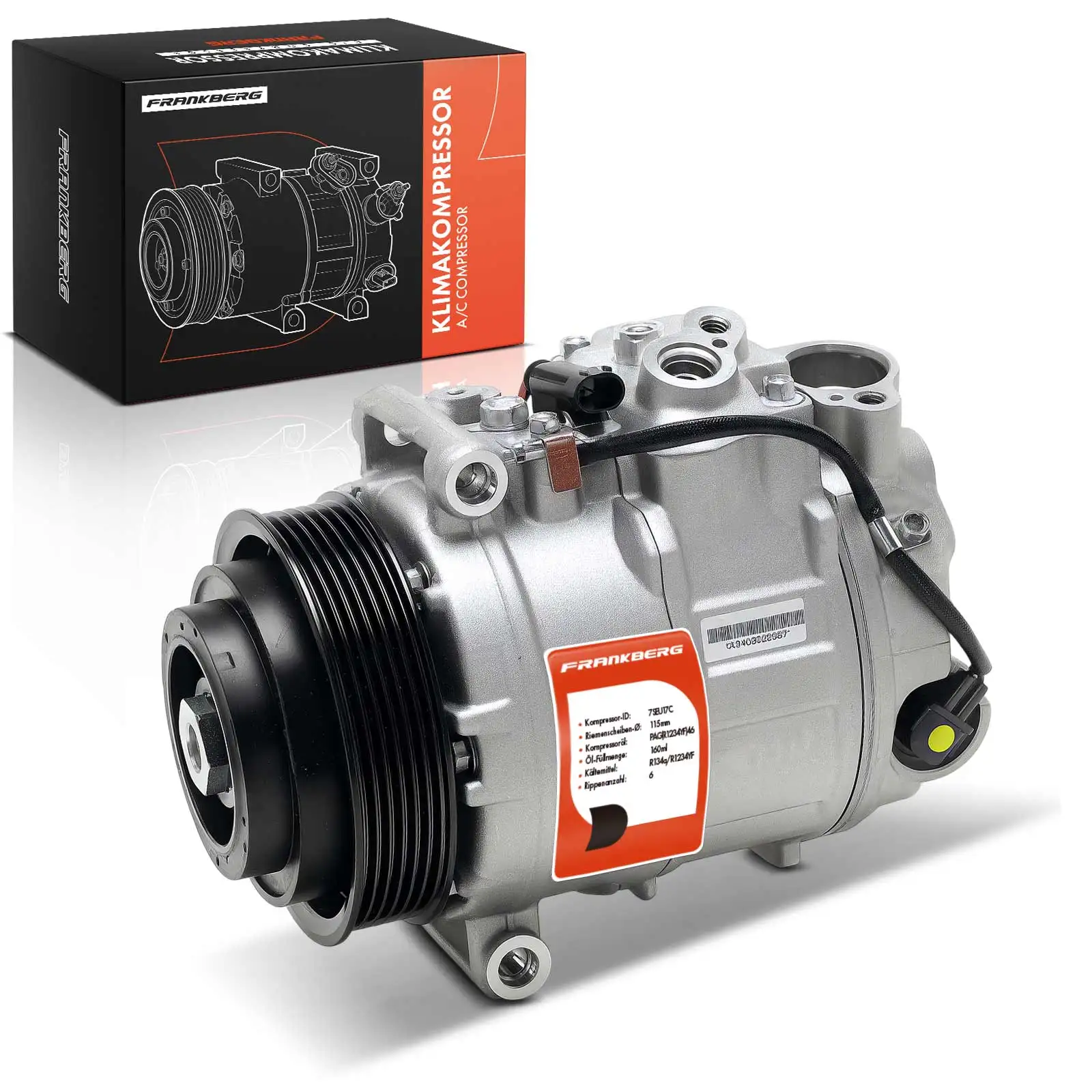 Frankberg 1x Luchtcompressor voor Mercedes-Benz S-Klasse V221 W221 R-Klasse V251 W251 3.5L 2011-2014 0022307511 A0022307511