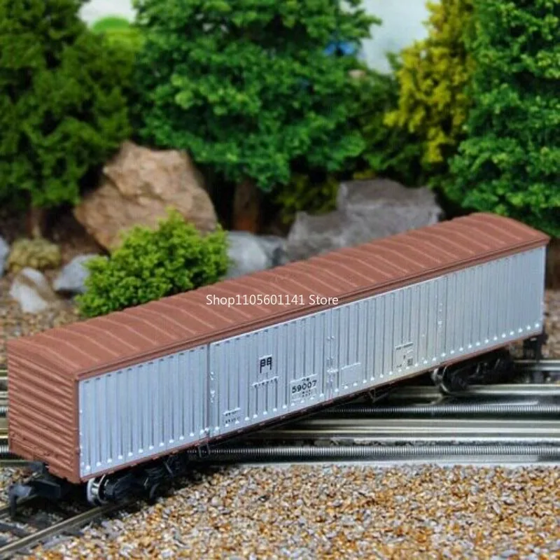 tomix-nタイプ-鉄道模型-貨車-8727-茶赤トップカバー-ボックスカー-トラックコンパートメント-鉄道模型-貨車