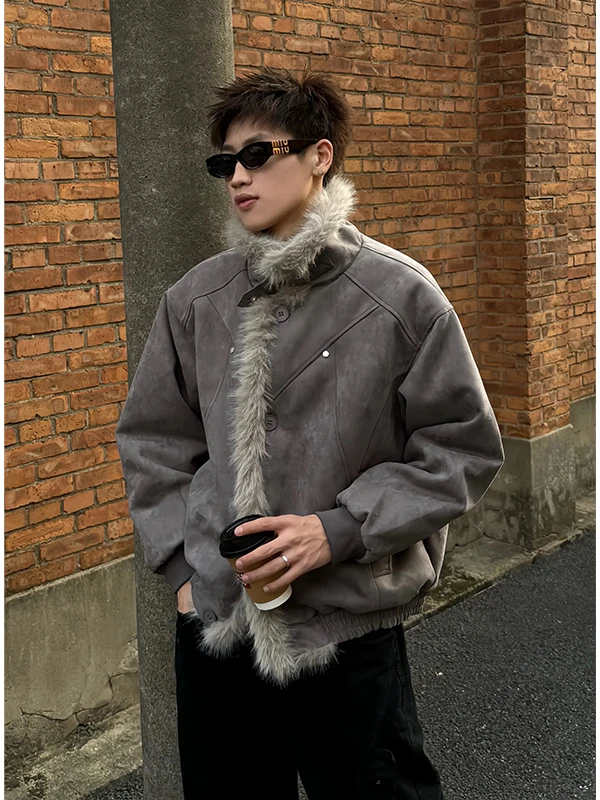 سترات باركاس عصرية للرجال لشتاء 2025 سترات باركاس سميكة دافئة مقاومة للرياح معاطف رجالية أنيقة وأكمام طويلة بلون واحد