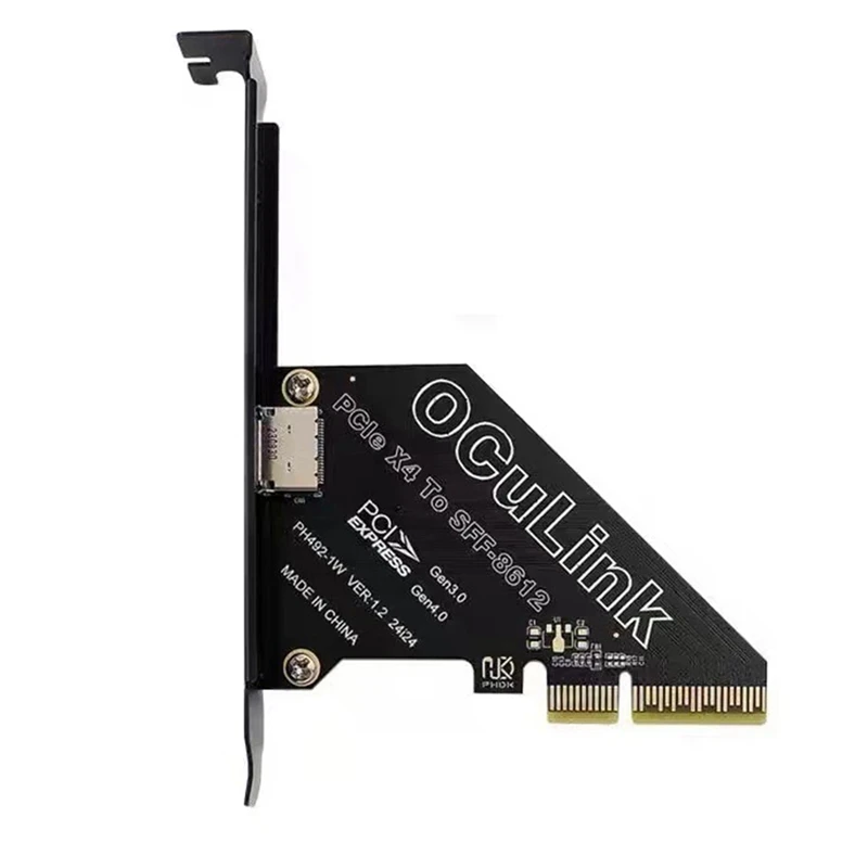 Pcie 4.0 X4 To Oculink SFF8611/8612 Expansion Card To SFF-8639 U.2 SSD For External Graphics Card For Win/Linux