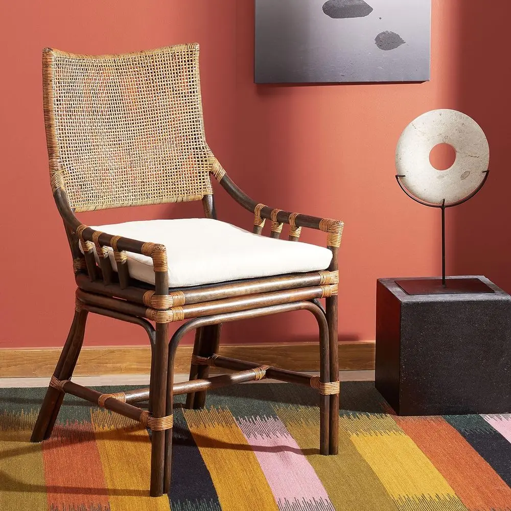 وسادة بيضاء طبيعية للمنزل، مناسبة للمعيشة وتناول الطعام وغرفة النوم والمكتب بأسلوب الروطان