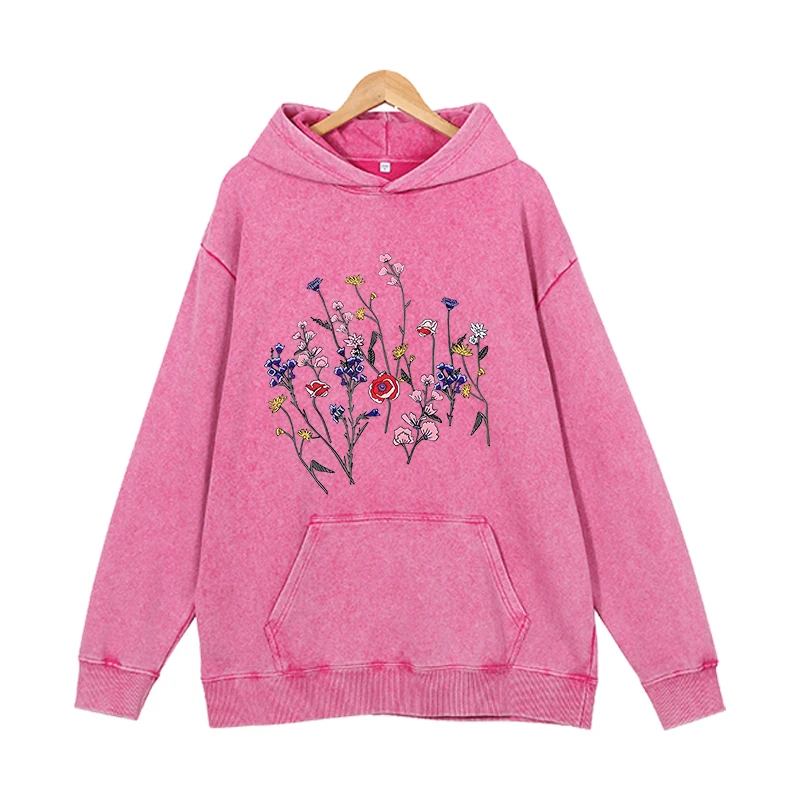 Flower group Hoodies Men Fashion Anime Long Sleeve Sweatshirts Women Cool Casual Harajuku Streetwear Hoody Pullover Sudaderas