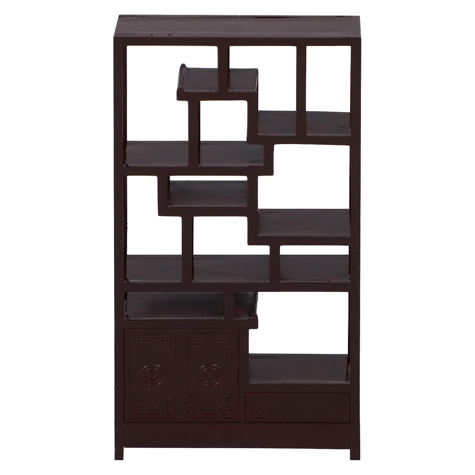 Miniature Furniture House Plastic Bookcase Storage Decor Home Bookshelf Small