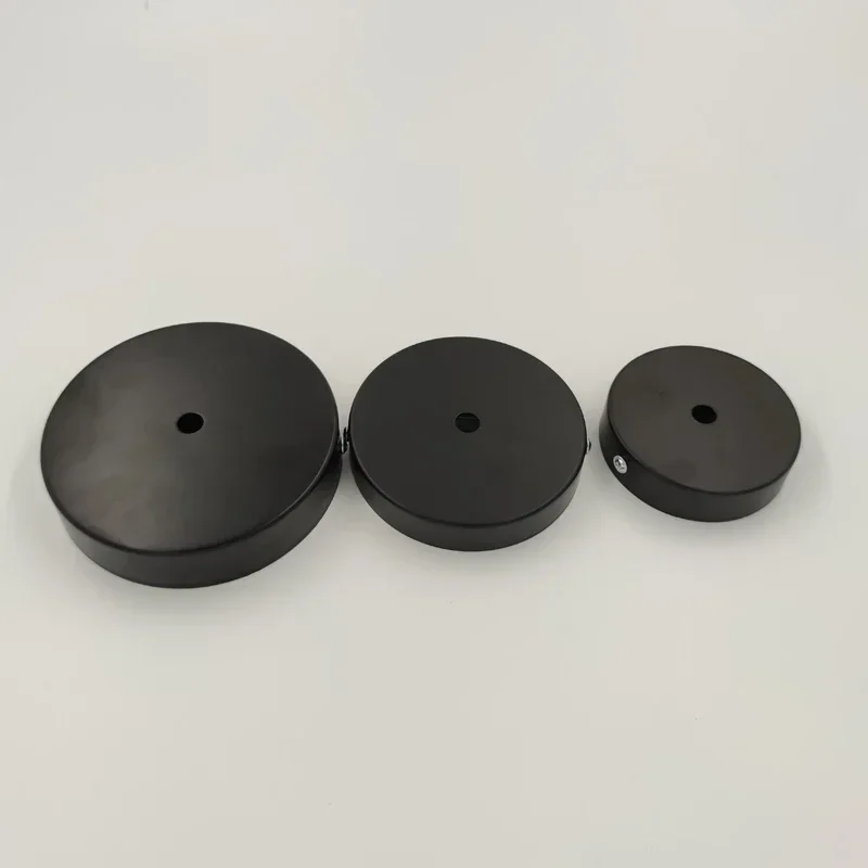 Retro Lamp Bases Ceiling Plate Hanging 8/10/12cm Chassis Base Iron Pendant Lamp DIY Lock Wire Lamp Base Fixture Ceiling Fittings