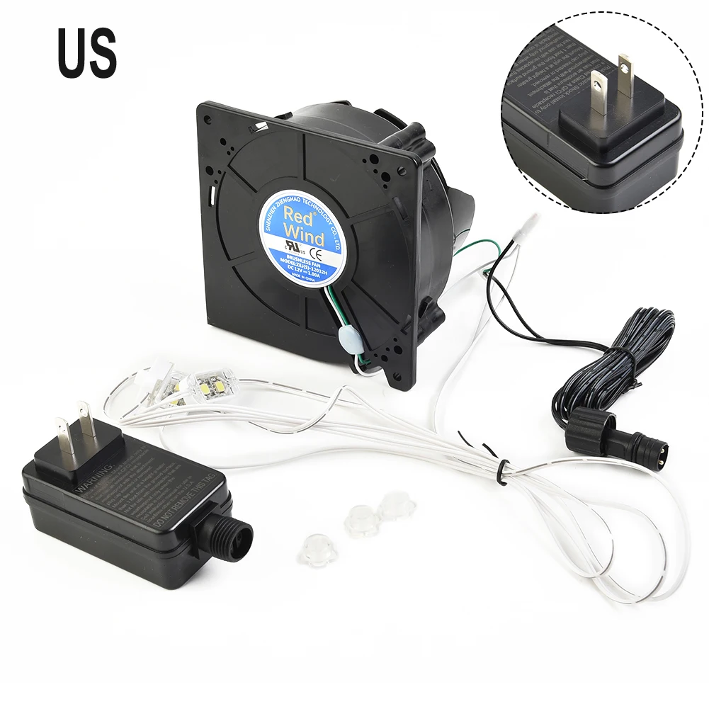 100-240V Inflatable Blower Replacement 12V 1.0A Fan Blower Motor With 3 LED Lig For Various Inflatables Balloon Dedecoration