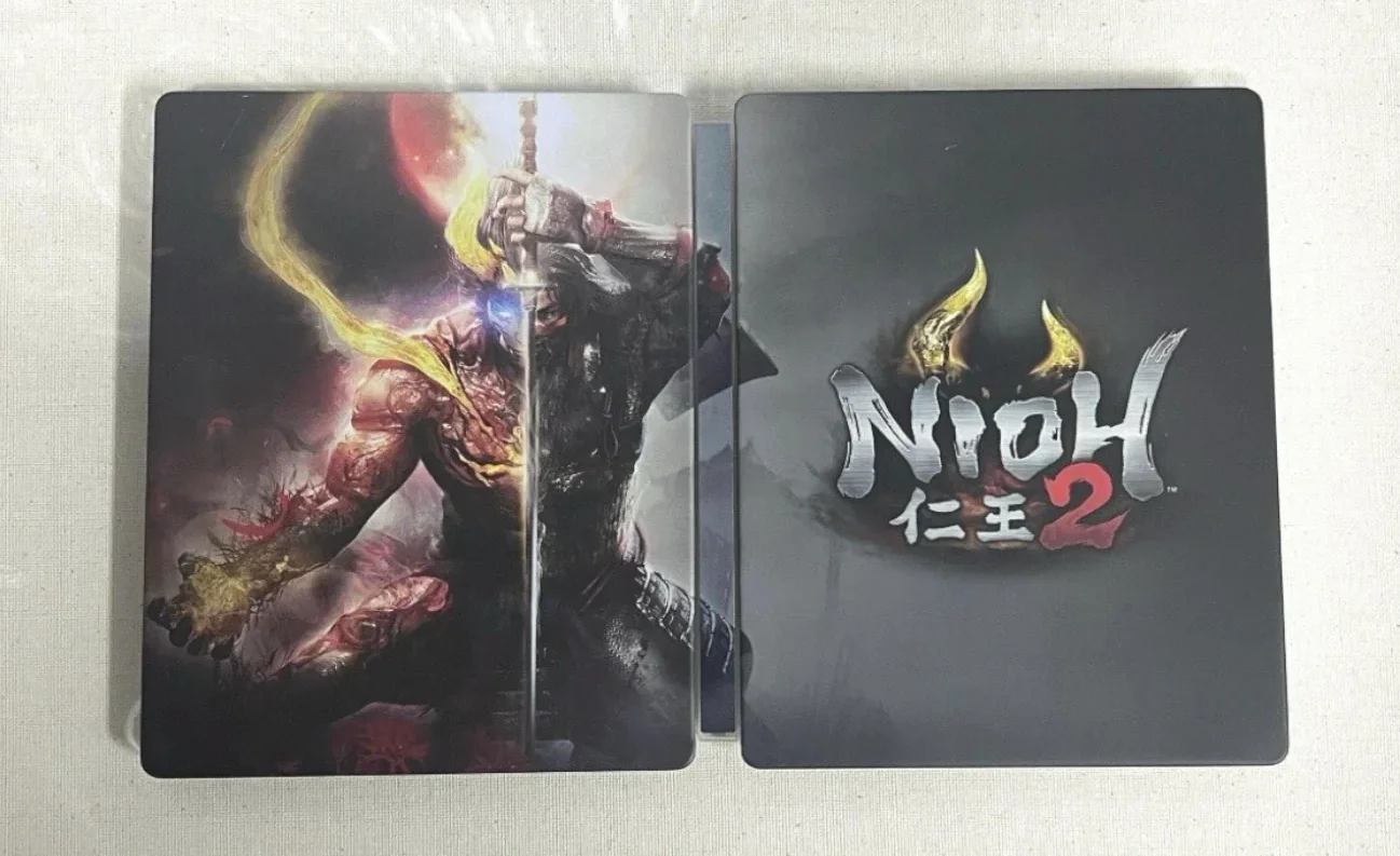 Nioh 2 Custom made G2 Steelbook Case For PS4/PS5/Xbox (Customization,Steel case,Game CD not included)