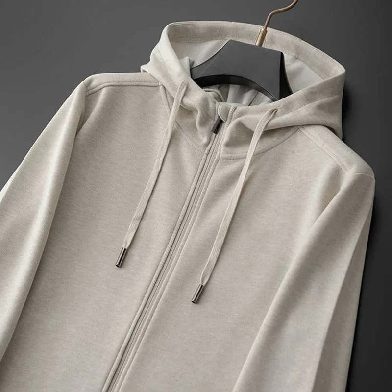 【 Wool/Modal 】 Ultra-light and soft high-end men's brushed warm casual sportswear set for autumn and winter