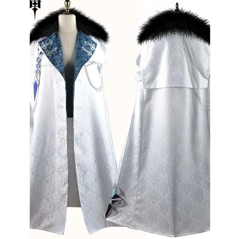 

Fatui Harbinger Cosplay Costume Arlecchino Cloak Columbina Cloak SR Anime Halloween Fatui Harbinger Outfits Columbina Coat