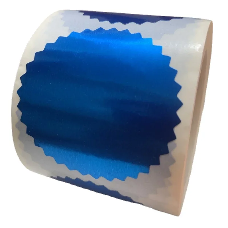 50mm gear sticker laser golden glossy Labels decorlabel Embossing Stamp gift box packag Seal packag for gift scrapbook stickers