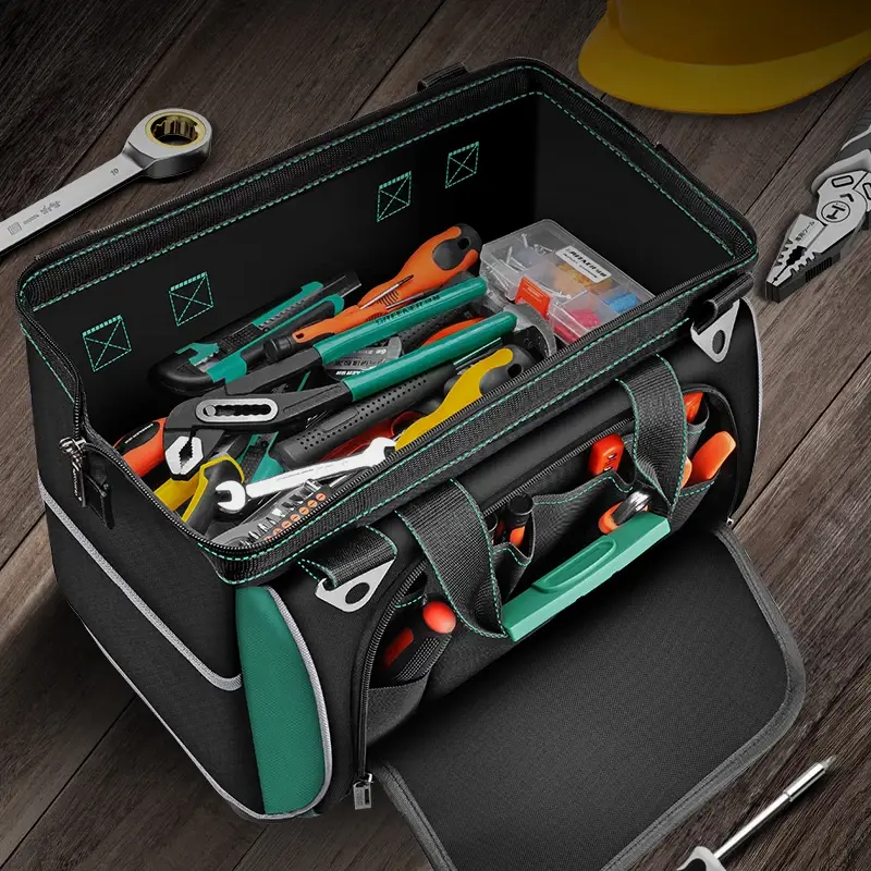 Tool Handbag Multifunctional Portable Toolkit Durable and Durable Electrical Special Canvas Thickened Maintenance Storage Bag - Image 3