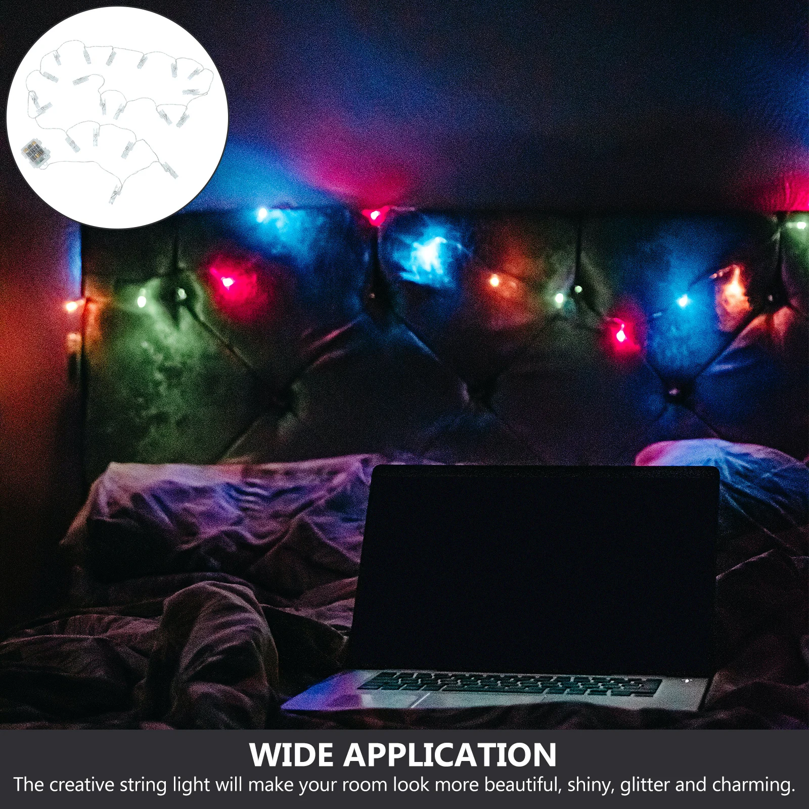 1 قطعة سلسلة ضوء التحكم عن بعد صور كليب LED سلسلة أضواء رومانسية ديكور غرفة مكتب المنزل حفل زفاف مهرجان الديكور #1